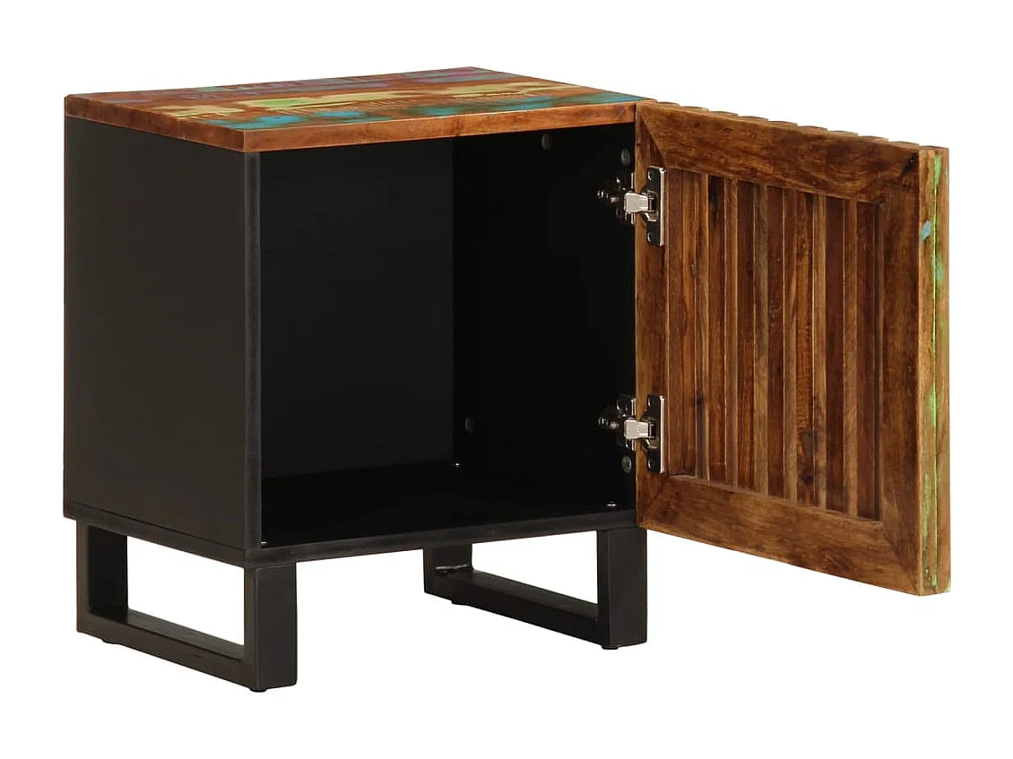 Bryral  Table de chevet 40x34x46 cm bois massif de récupération