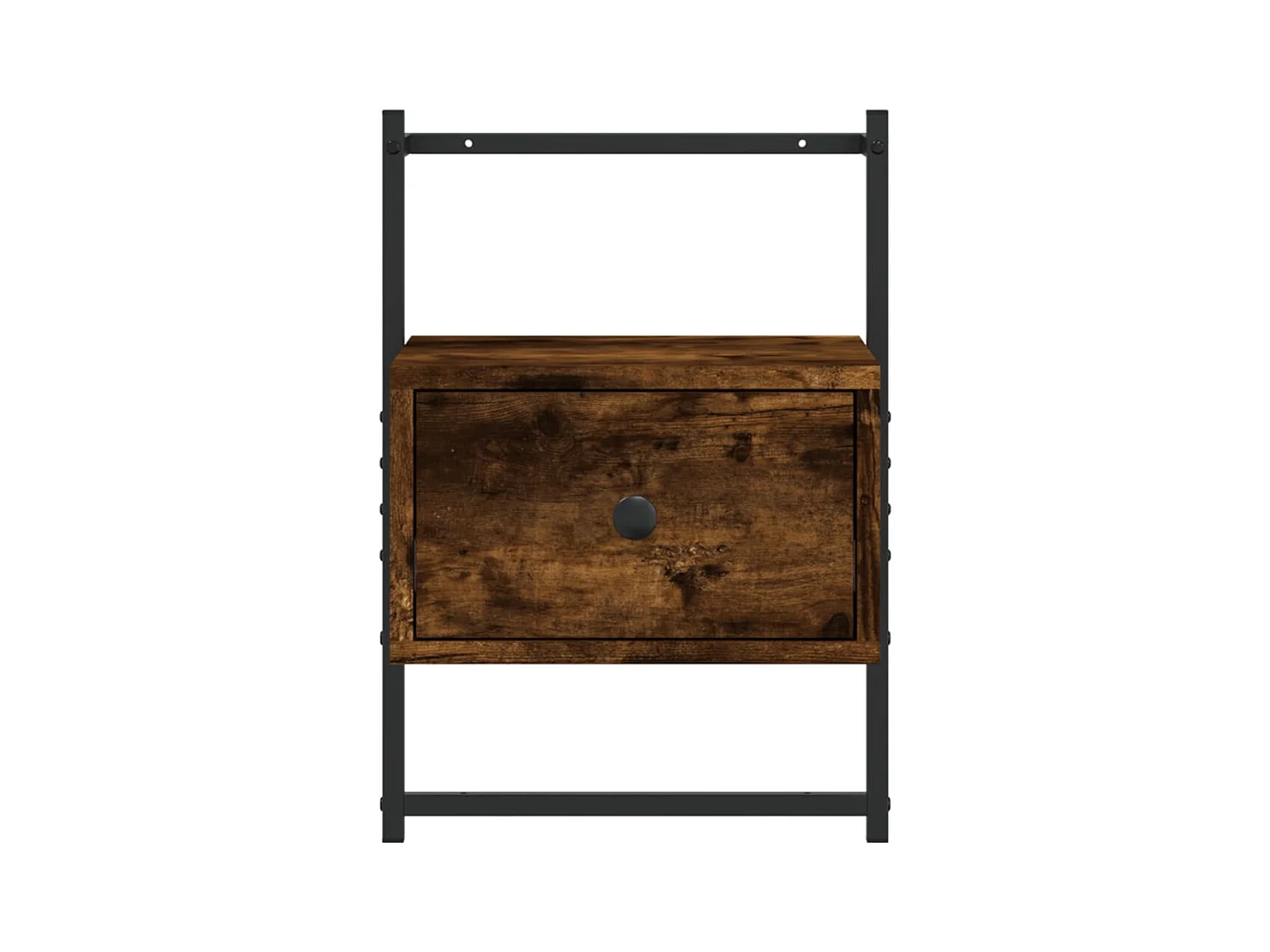 Nyra  Table de chevet murale 2 pcs chêne fumé 35x30x51 cm