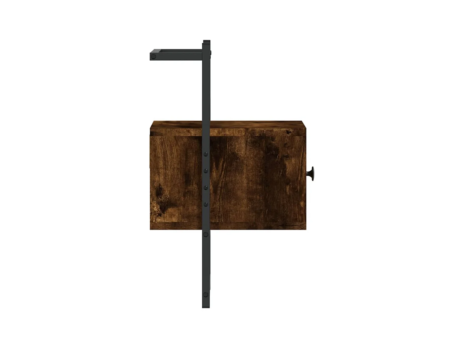 Nyra  Table de chevet murale 2 pcs chêne fumé 35x30x51 cm