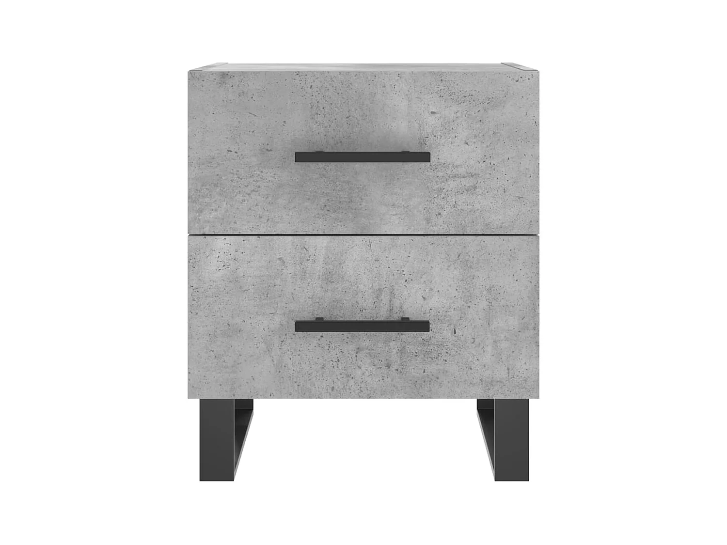 Cennet  Tables de chevet 2pcs gris béton 40x35x47,5cm bois d’ingénierie