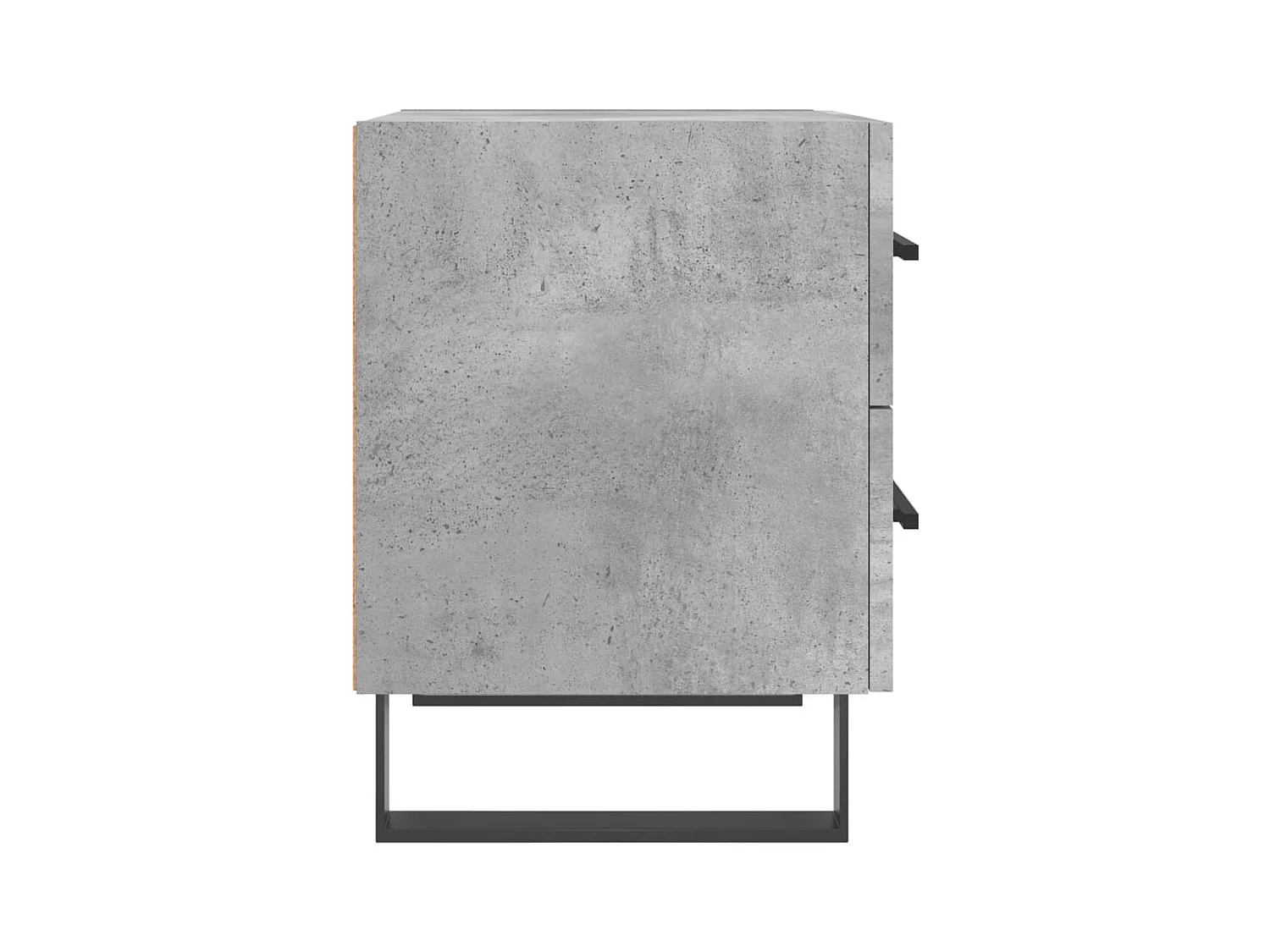 Cennet  Tables de chevet 2pcs gris béton 40x35x47,5cm bois d’ingénierie