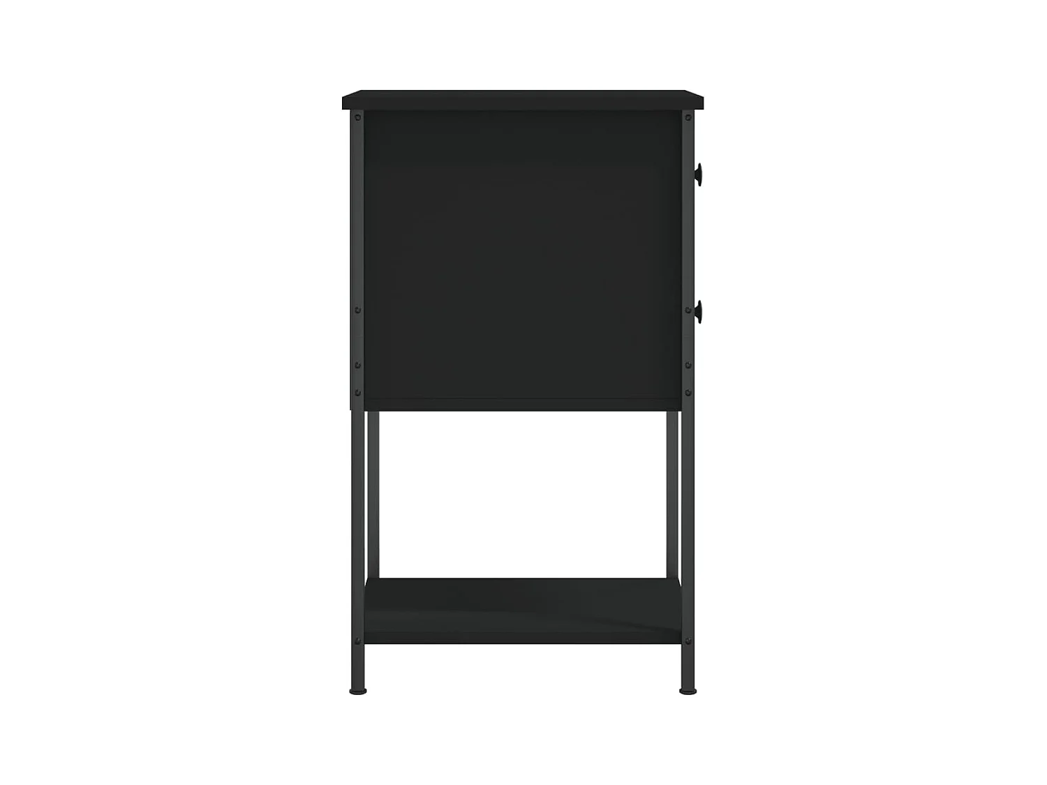 Portici  Table de chevet noir 32x42x70 cm bois d’ingénierie