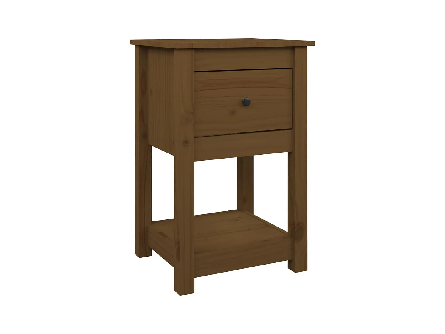 Fourmies  Table de chevet Marron miel 40x35x61,5 cm Bois de pin solide