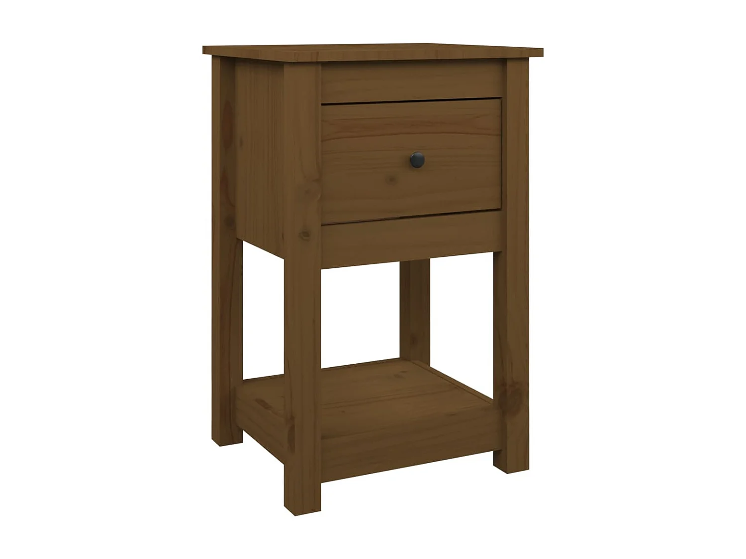 Fourmies  Table de chevet Marron miel 40x35x61,5 cm Bois de pin solide