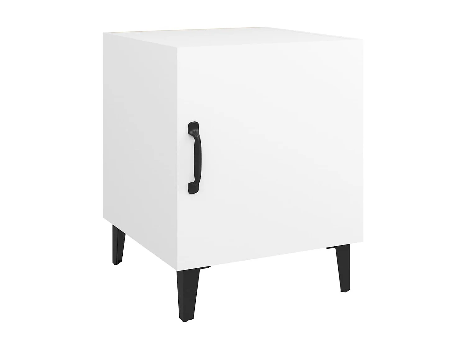 Hondo  Tables de chevet 2 pcs Blanc Bois d'ingénierie