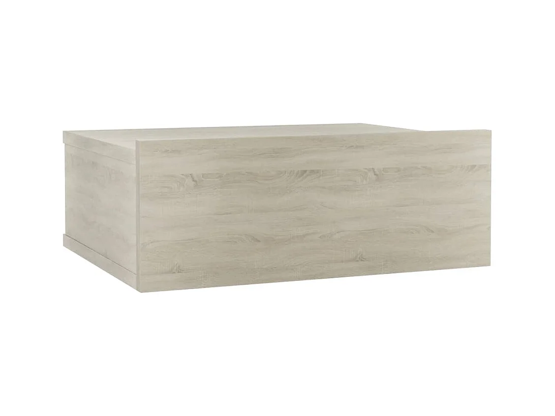 Stanford  Table de chevet flottante Chêne sonoma Bois d'ingénierie