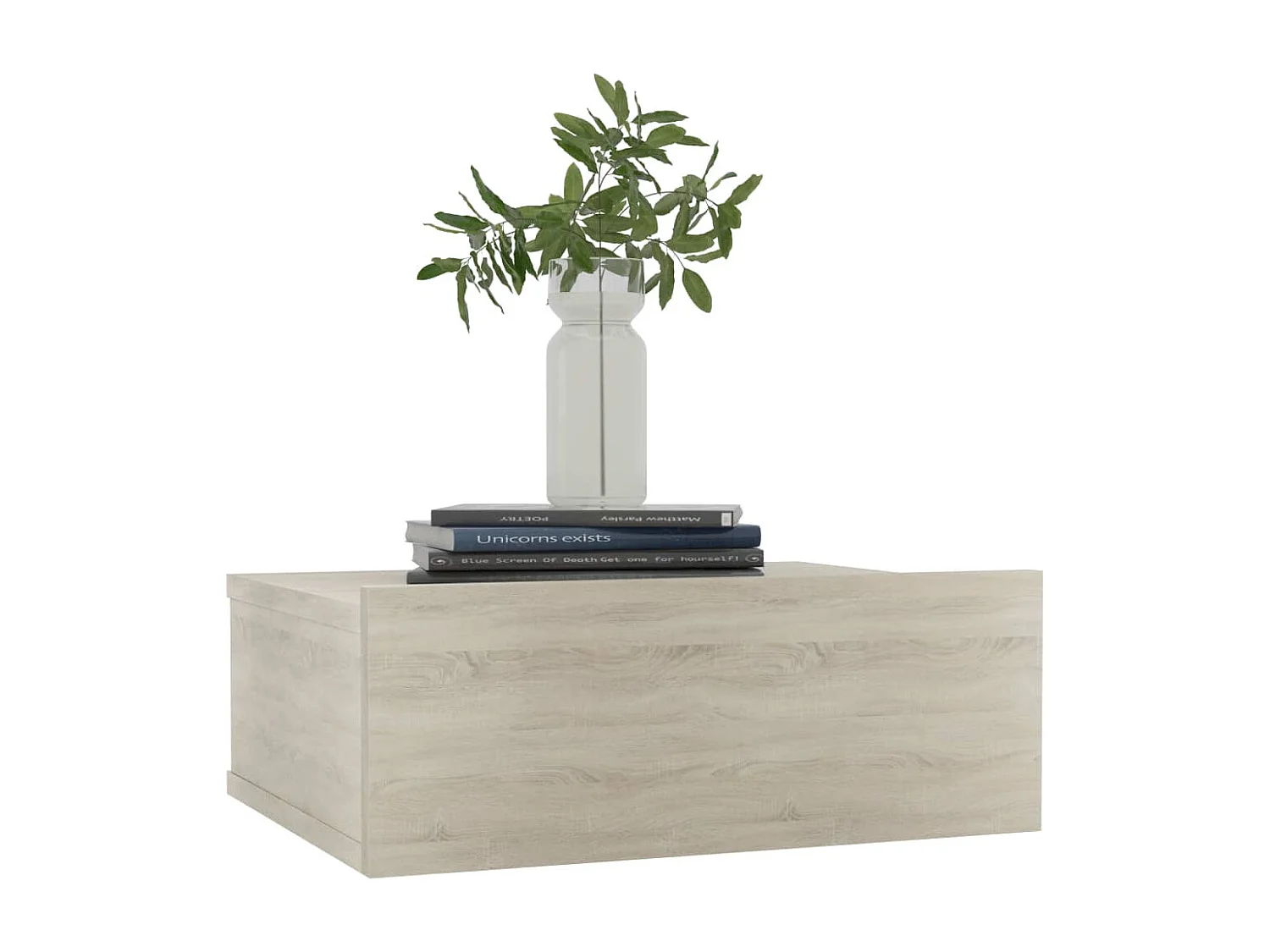 Stanford  Hängender Nachttisch Sonoma-Eiche 40x30x15 cm Holzwerkstoff