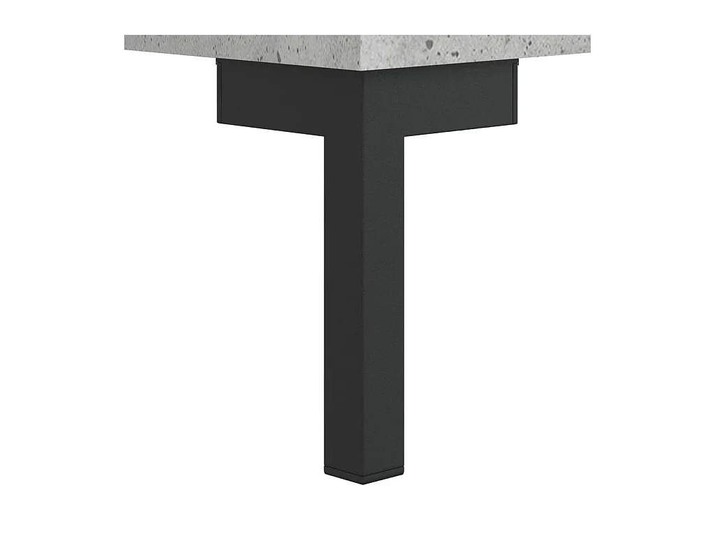 Mireya  Table de chevet gris béton 40x40x66 cm bois d'ingénierie