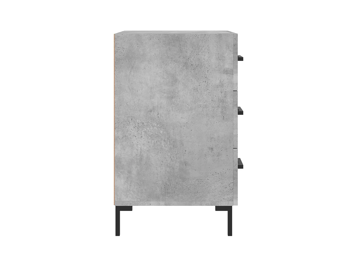 Mireya  Table de chevet gris béton 40x40x66 cm bois d'ingénierie