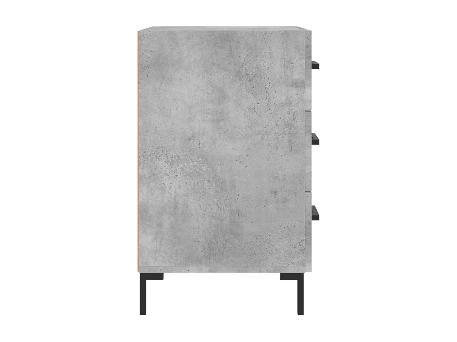 Mireya  Table de chevet gris béton 40x40x66 cm bois d'ingénierie