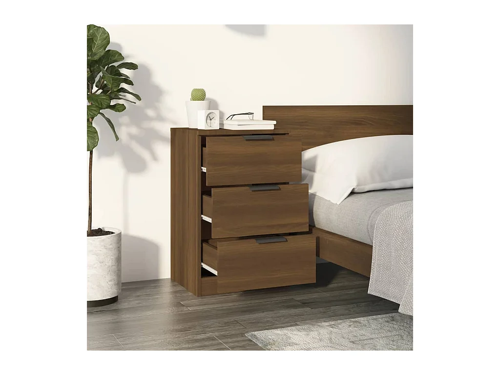 Tucson  Table de chevet Chêne marron 40x36x65 cm