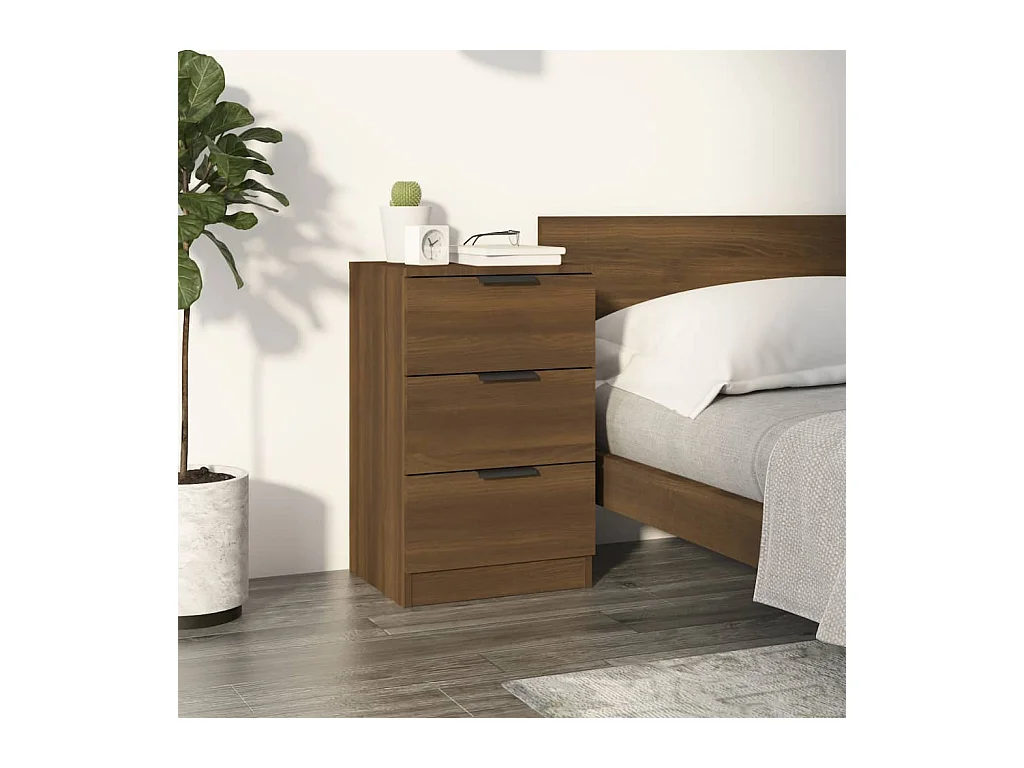 Tucson  Table de chevet Chêne marron 40x36x65 cm