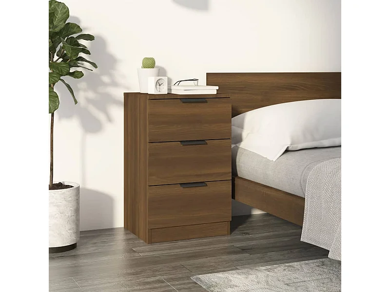 Tucson  Nachttisch Braun Eichen-Optik 40x36x65 cm