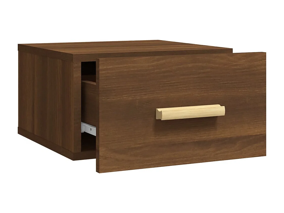 Cody  Comodini a Muro 2 pz Rovere Marrone 35x35x20 cm