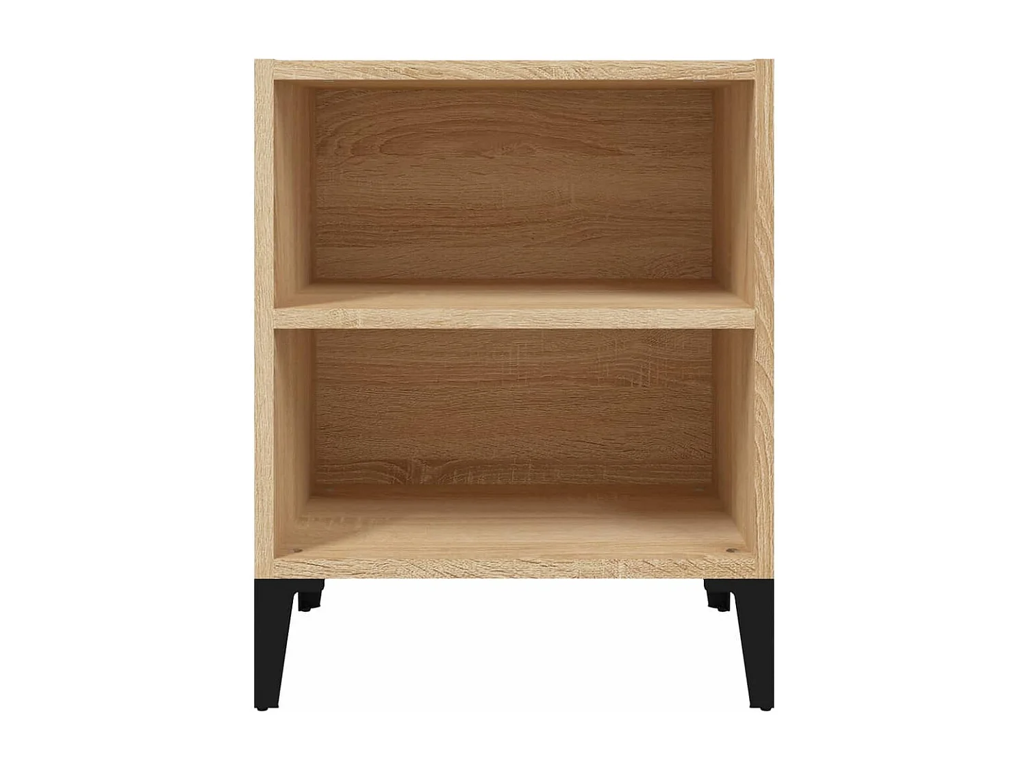 Silo  Table de chevet avec pieds en métal chêne sonoma 40x30x50 cm