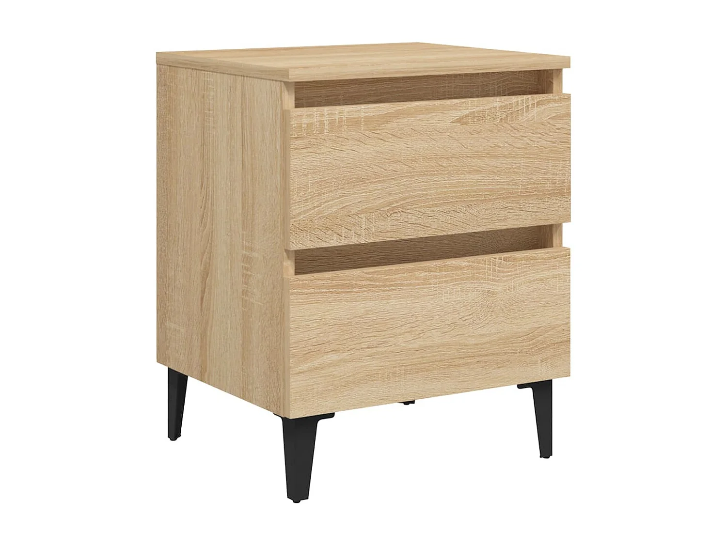 Orvieto  Tables de chevet 2 pcs chêne sonoma 40x35x50 cm bois ingénierie