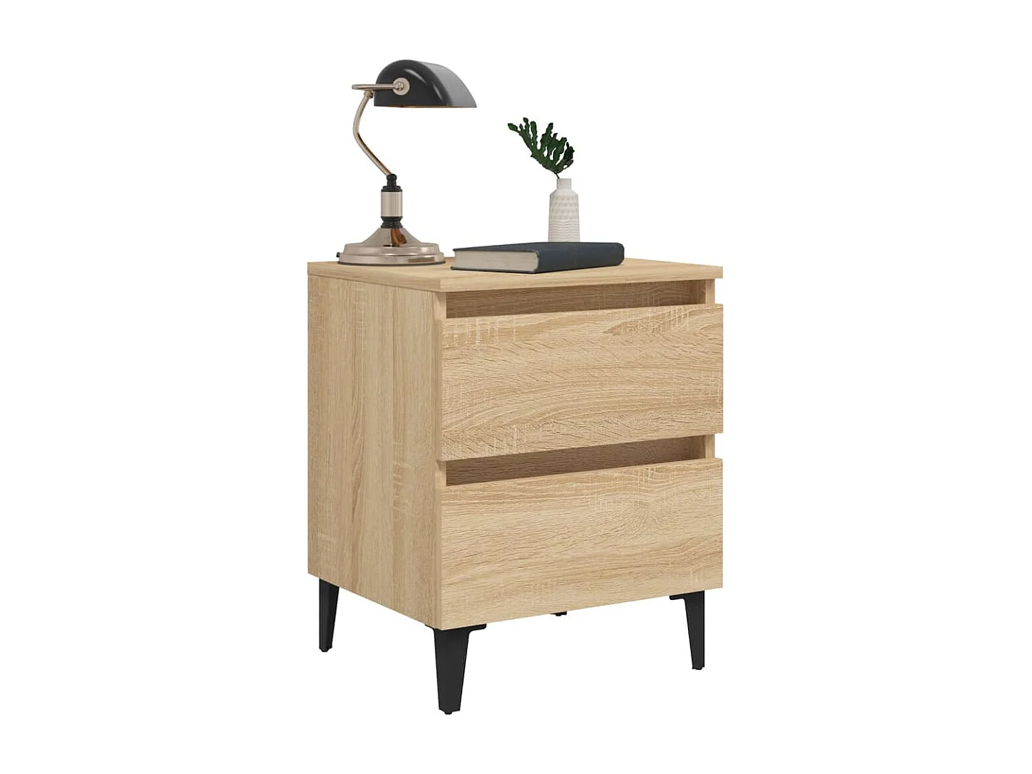 Orvieto  Tables de chevet 2 pcs chêne sonoma 40x35x50 cm bois ingénierie