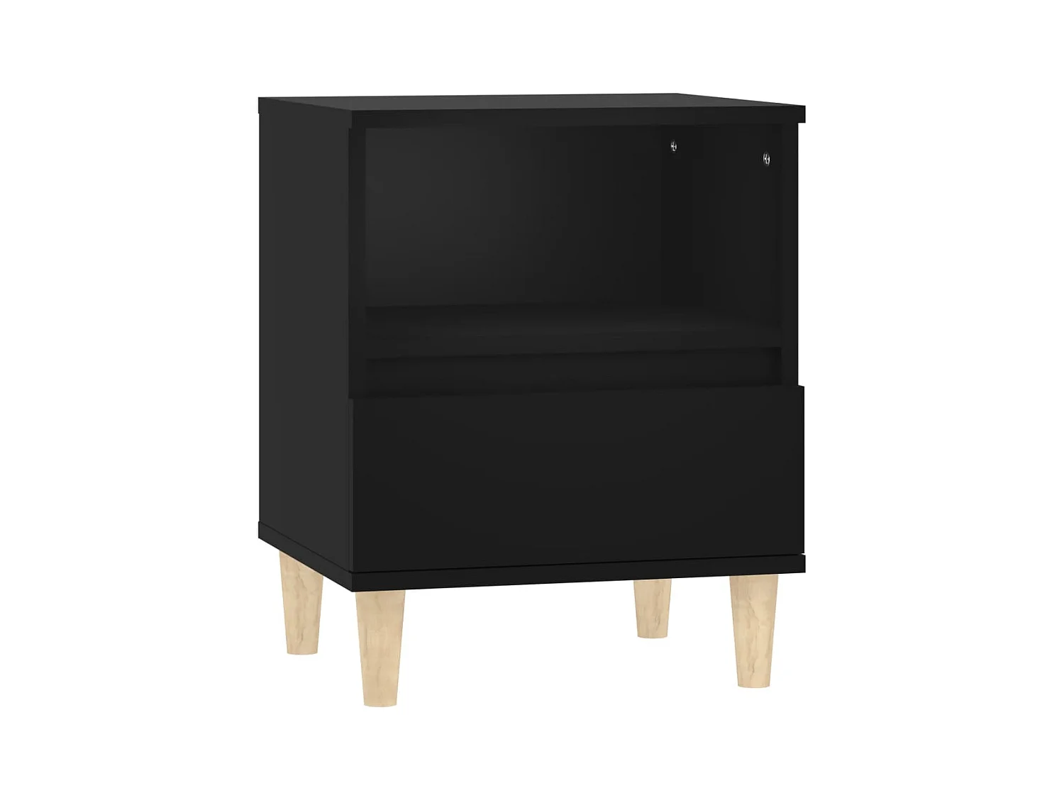 Palazzolo sull'Oglio  Table de chevet Noir 40x35x50 cm