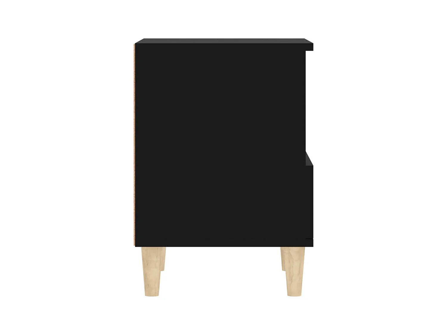 Palazzolo sull'Oglio  Table de chevet Noir 40x35x50 cm