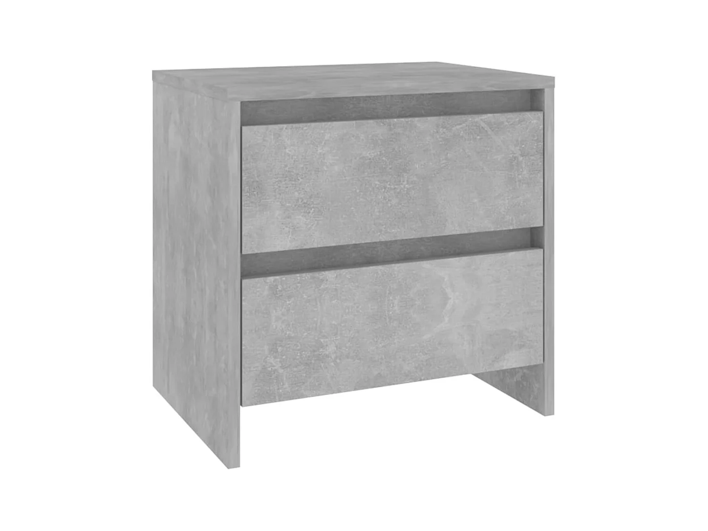 Robert  Tables de chevet 2pcs gris béton 45x34,5x44,5cm bois ingénierie