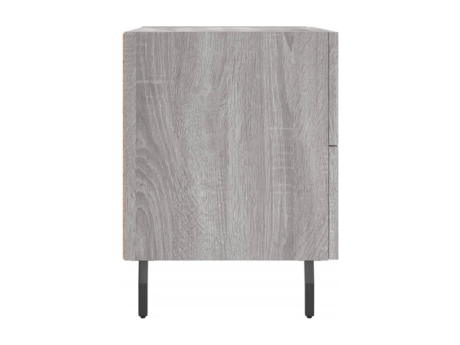 Brad John  Table de chevet sonoma gris 40x35x47,5 cm bois d’ingénierie