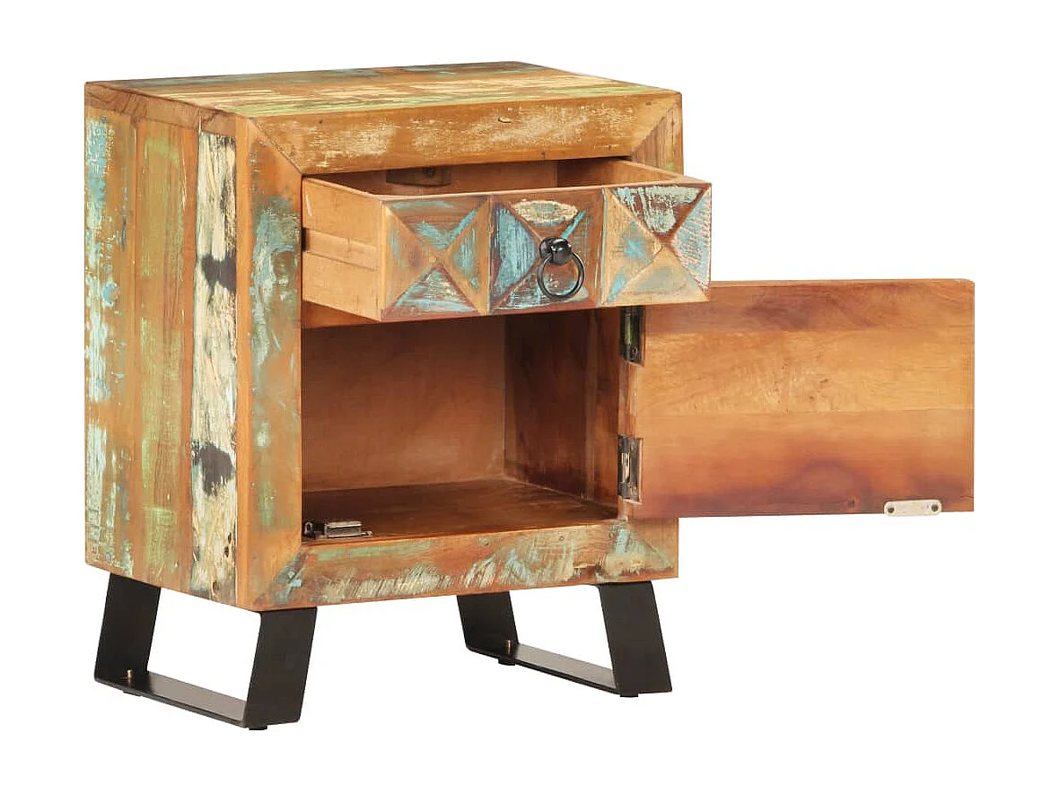 Garden Furniture -  Table de chevet 40 x 30 x 50 cm Bois de récupération massif