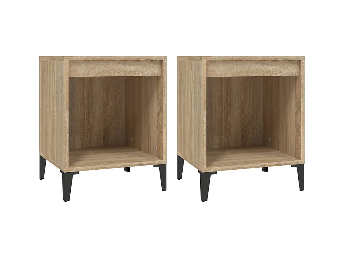 Hartford  Tables de chevet 2 pcs Chêne sonoma 40x35x50 cm