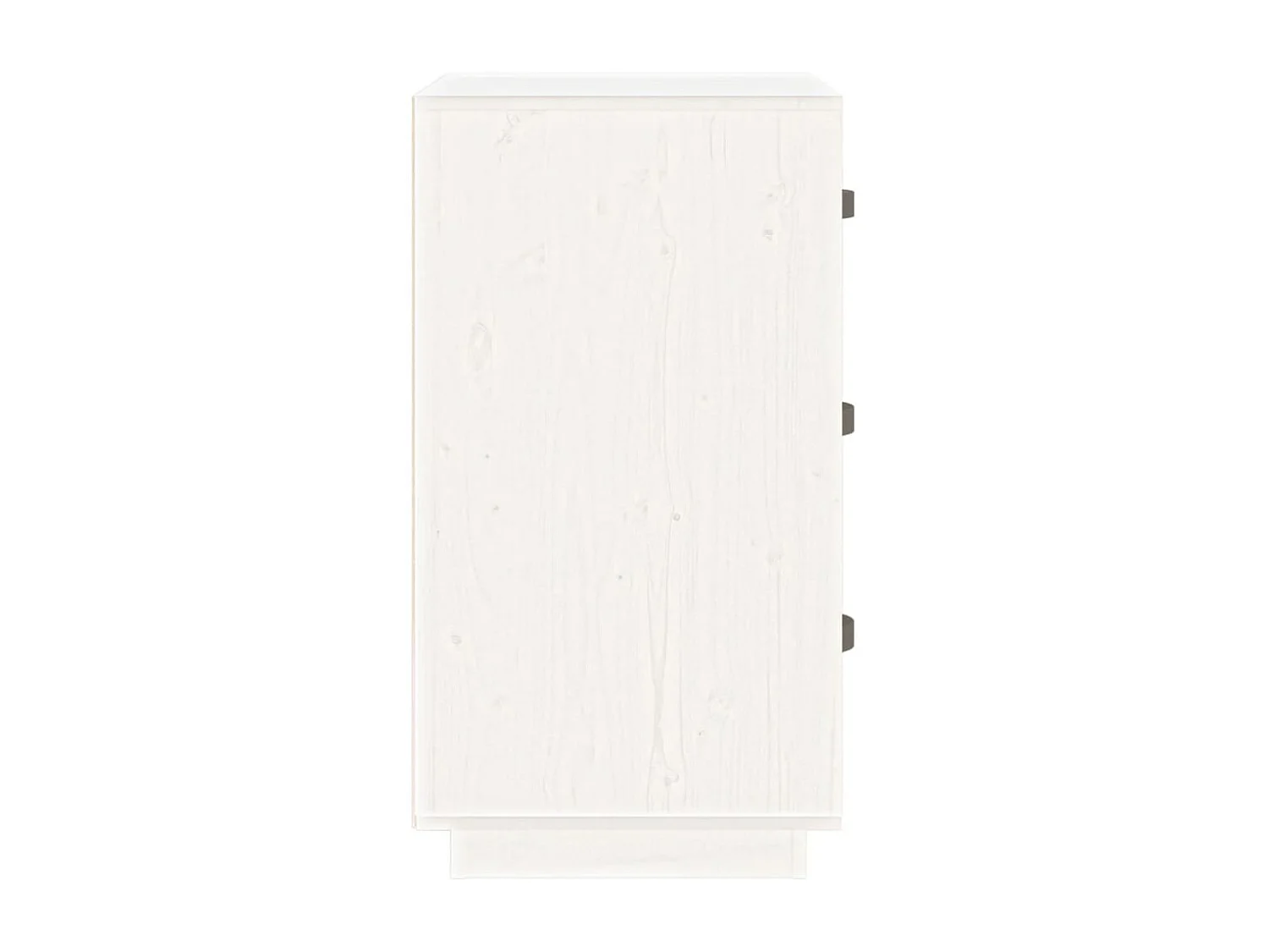 Samson  Comodini Bianc 2 pz 40x40x75 cm in Legno Massello di Pino