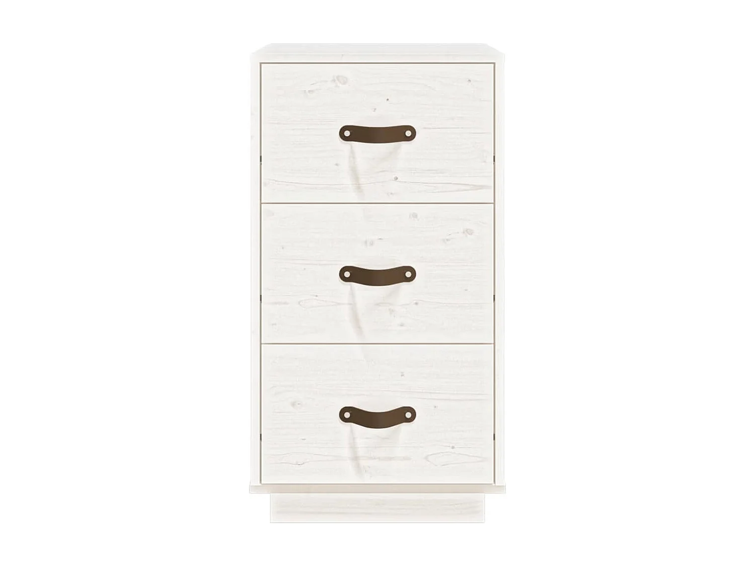 Samson   Tables de chevet 2 pcs Blanc 40x40x75 cm Bois de pin massif