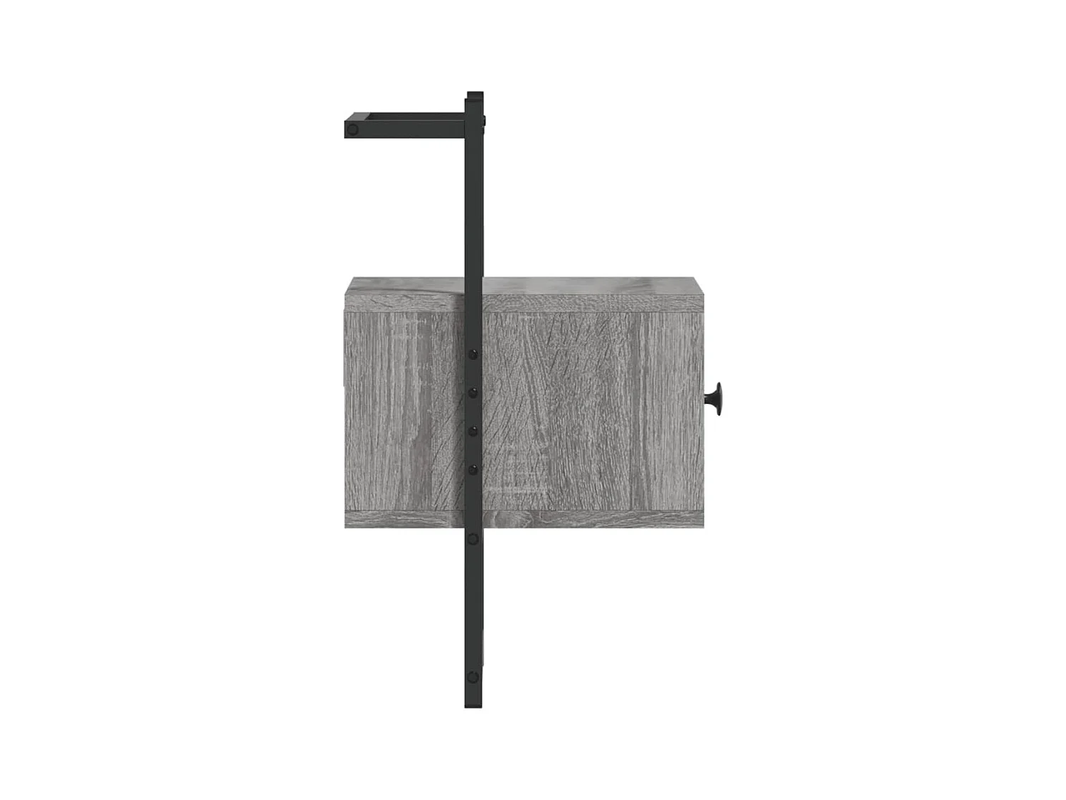 Nyra  Table de chevet murale sonoma gris 35x30x51cm bois d'ingénierie
