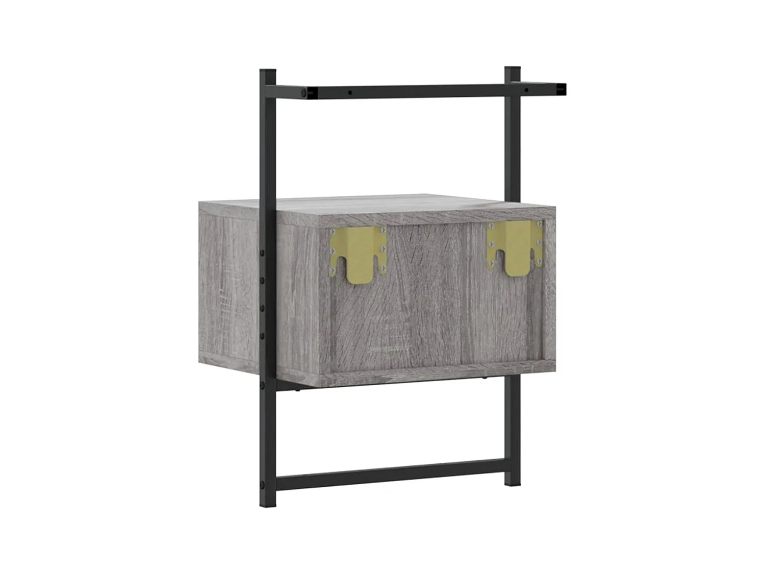 Nyra  Table de chevet murale sonoma gris 35x30x51cm bois d'ingénierie