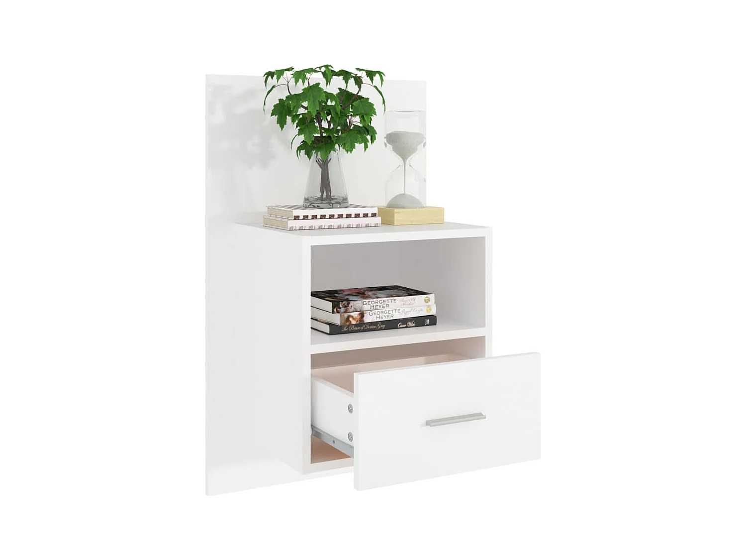 Bella Marie  Tables de chevet murales 2 pcs Blanc