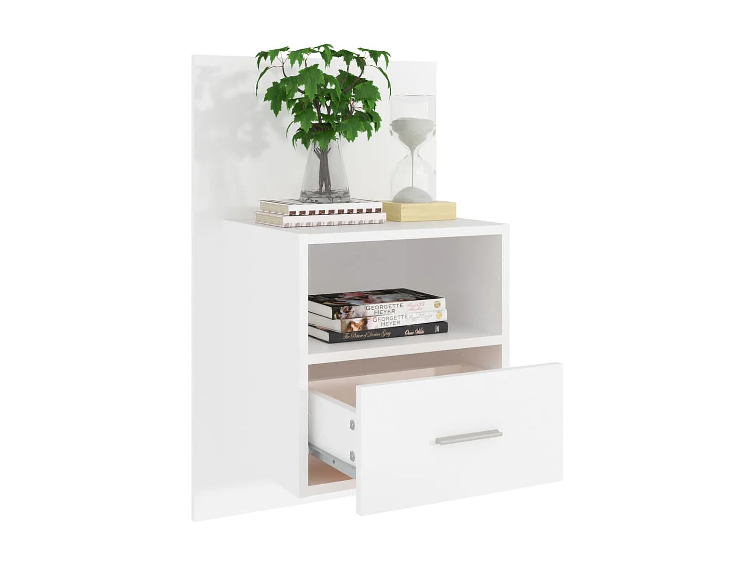 Bella Marie  Tables de chevet murales 2 pcs Blanc