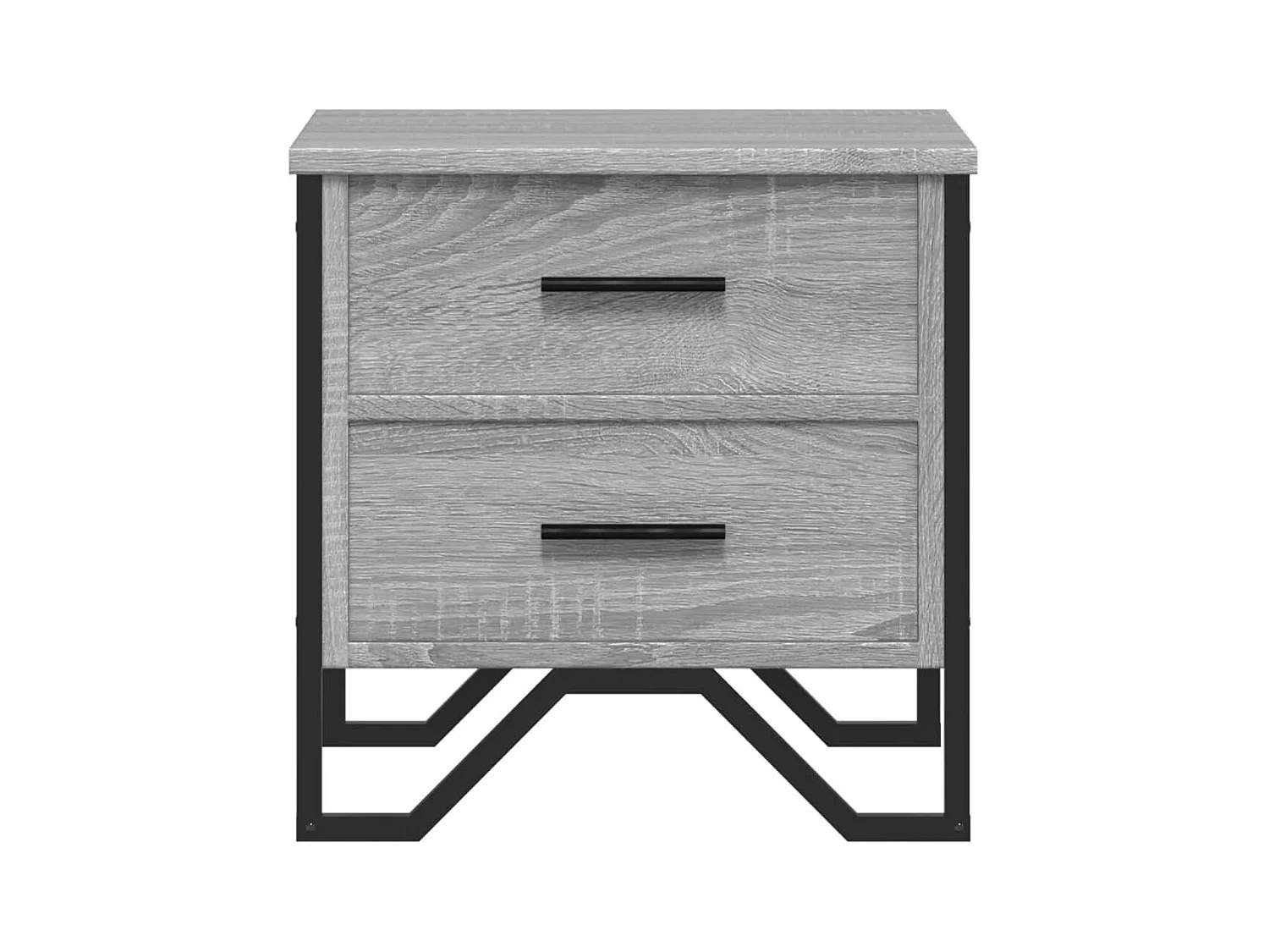 Hanne  Tables de chevet 2 pcs sonoma gris 40x41x40cm bois d'ingénierie