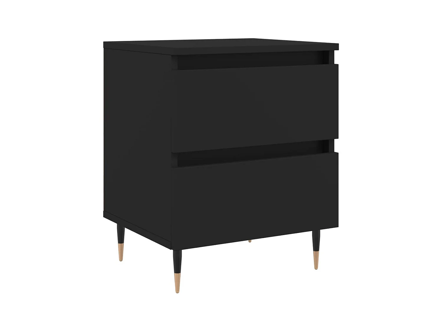 Tjeerd-Jan  Table de chevet Noir 40x35x50 cm Bois d’ingénierie