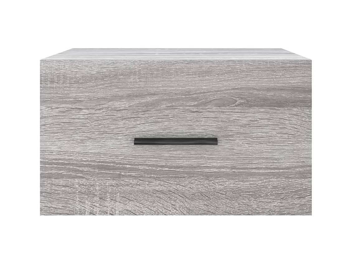 Ulfvin  Table de chevet murale sonoma gris 35x35x20 cm