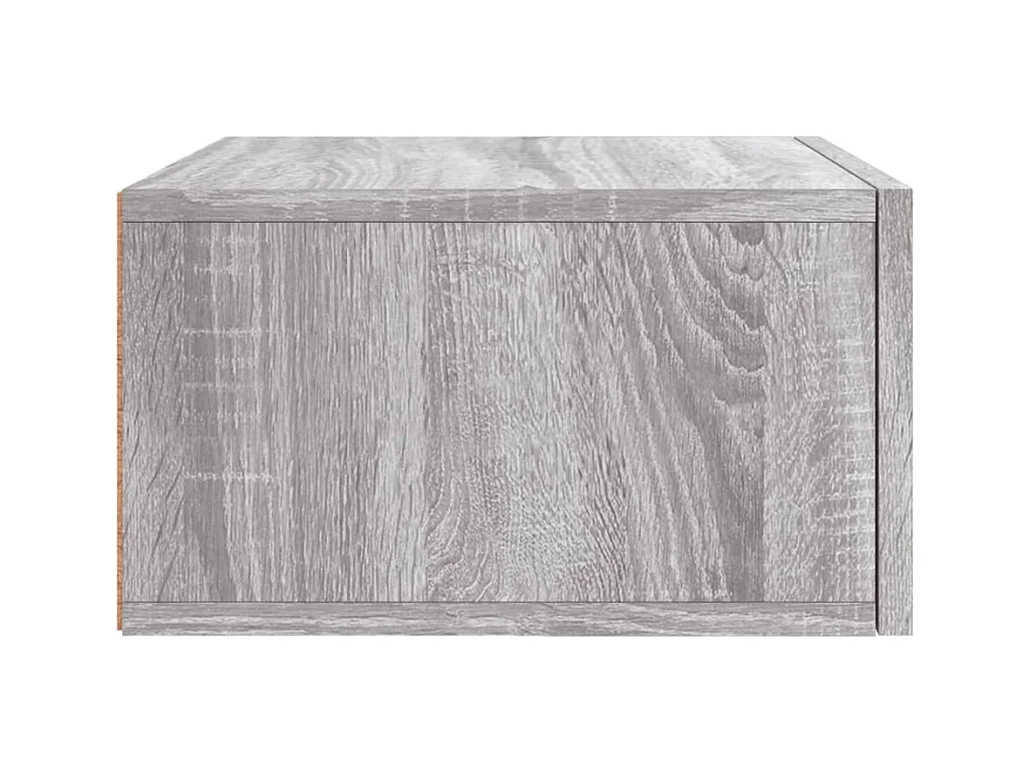 Ulfvin  Table de chevet murale sonoma gris 35x35x20 cm