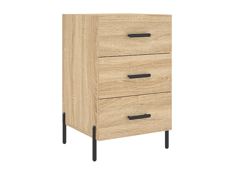 Linne  Table de chevet chêne sonoma 40x40x66 cm bois d'ingénierie