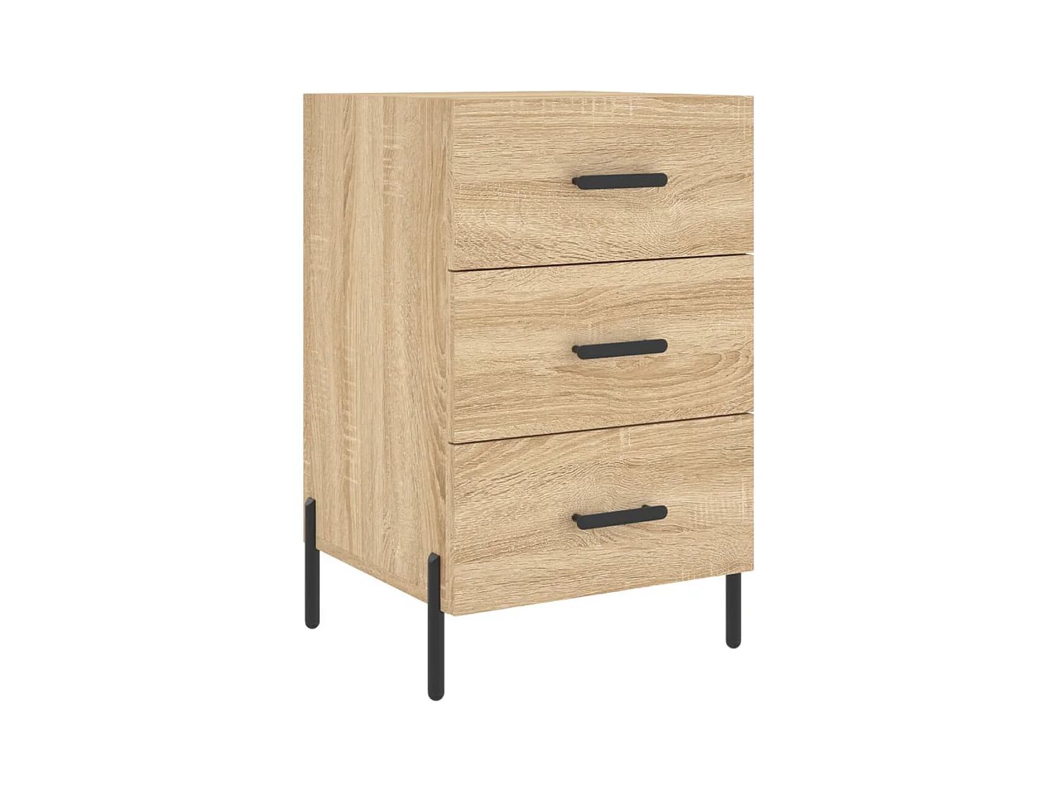 Linne  Table de chevet chêne sonoma 40x40x66 cm bois d'ingénierie