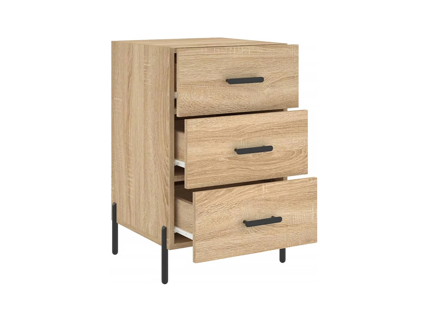 Linne  Table de chevet chêne sonoma 40x40x66 cm bois d'ingénierie