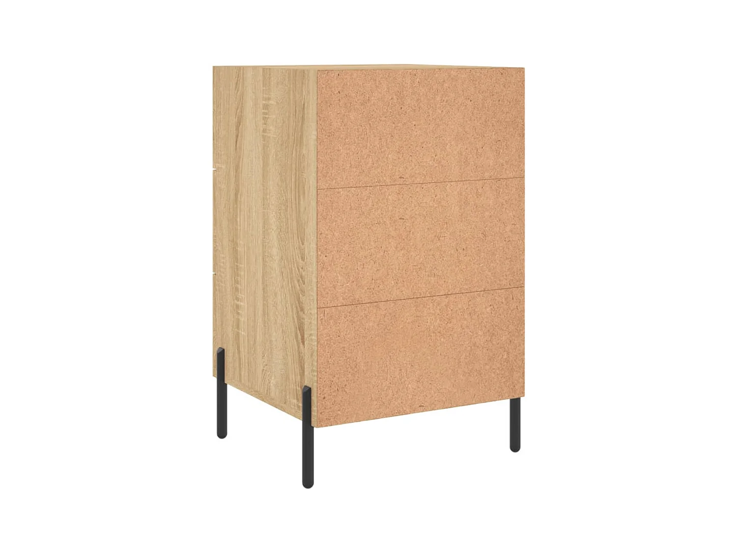 Linne  Table de chevet chêne sonoma 40x40x66 cm bois d'ingénierie