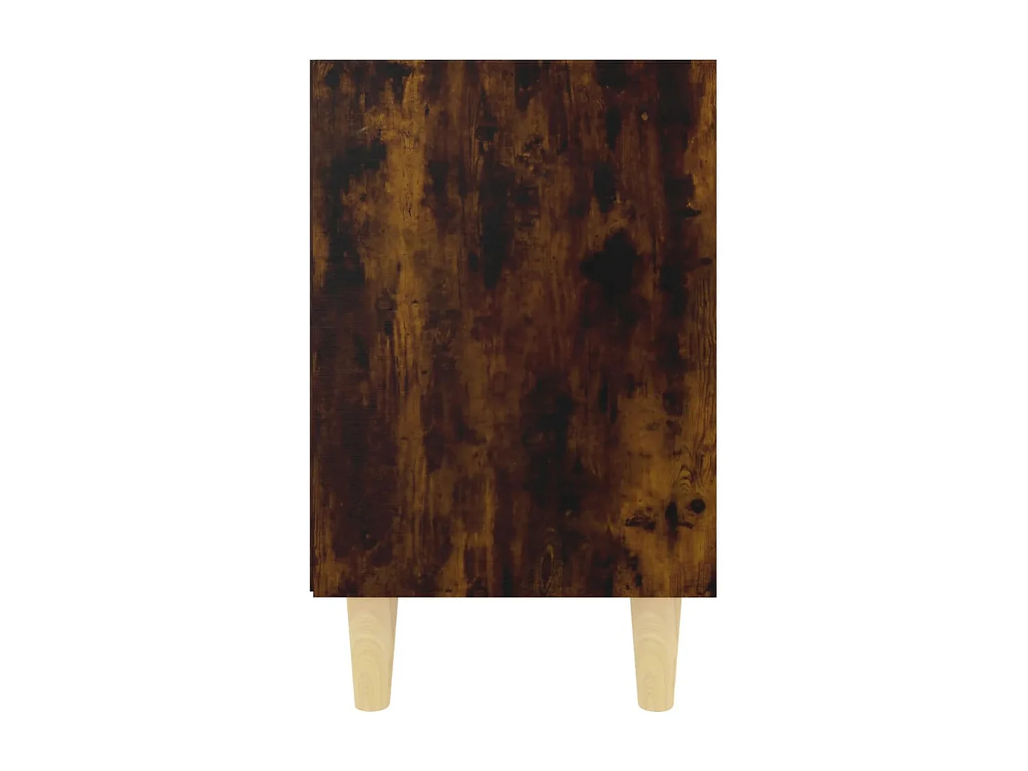 Haugesund  Mesitas de noche 2 uds patas de madera roble ahumado 40x30x50cm