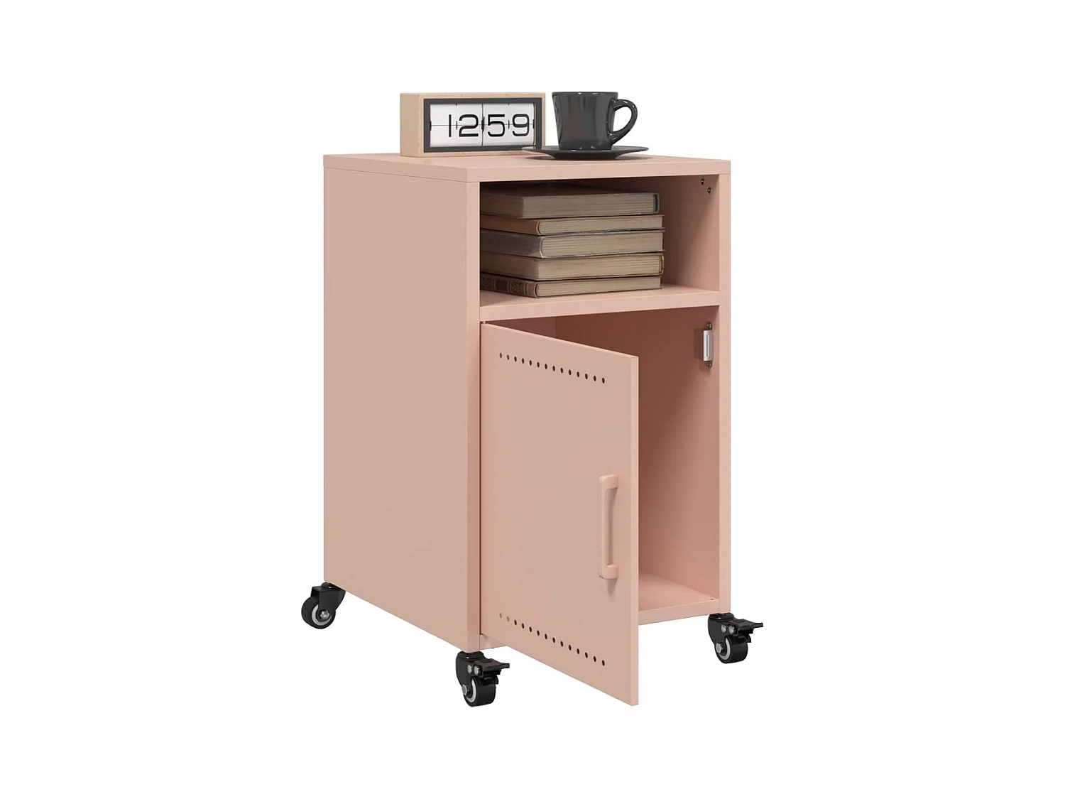 Jana  Tables de chevet 2 pcs rose 36x39x59 cm acier