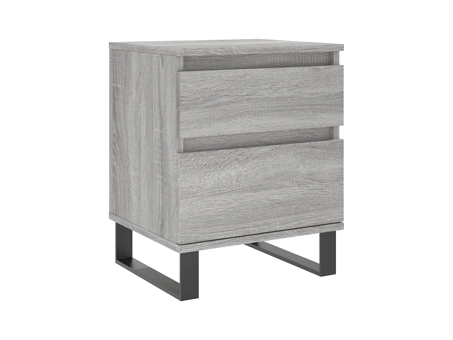 Rinald  Table de chevet sonoma gris 40x35x50 cm bois d’ingénierie