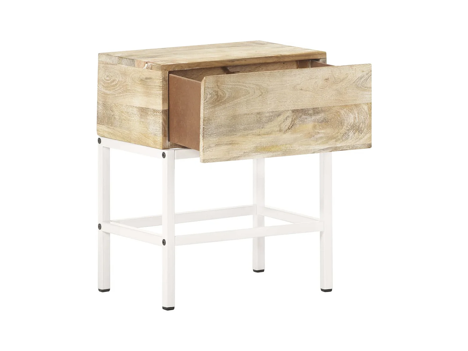 Garden Furniture -  Comodino 40x30x50 cm in Legno Massello di Mango