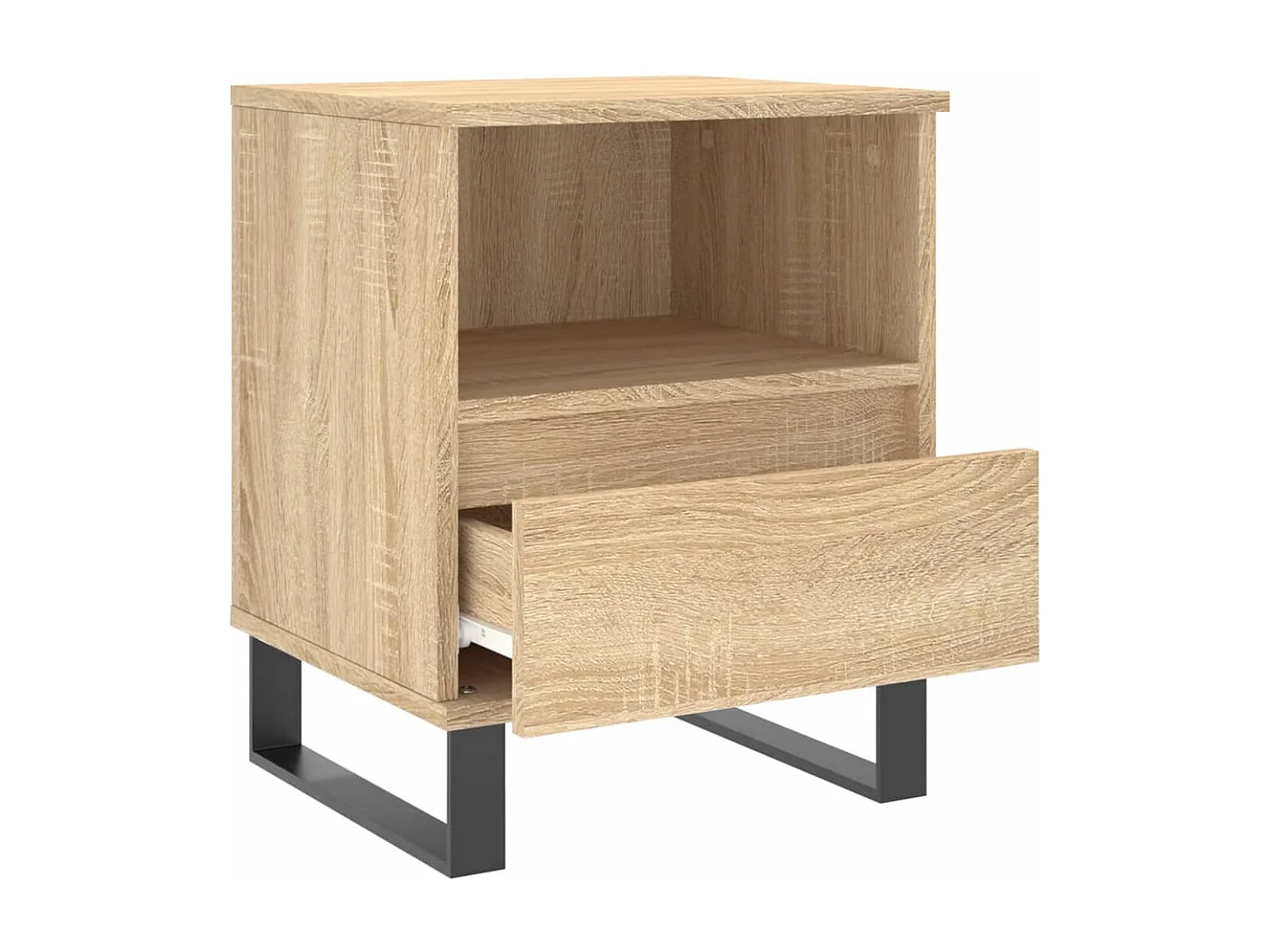 Pau  Comodino Rovere Sonoma 40x35x50 cm in Legno Multistrato