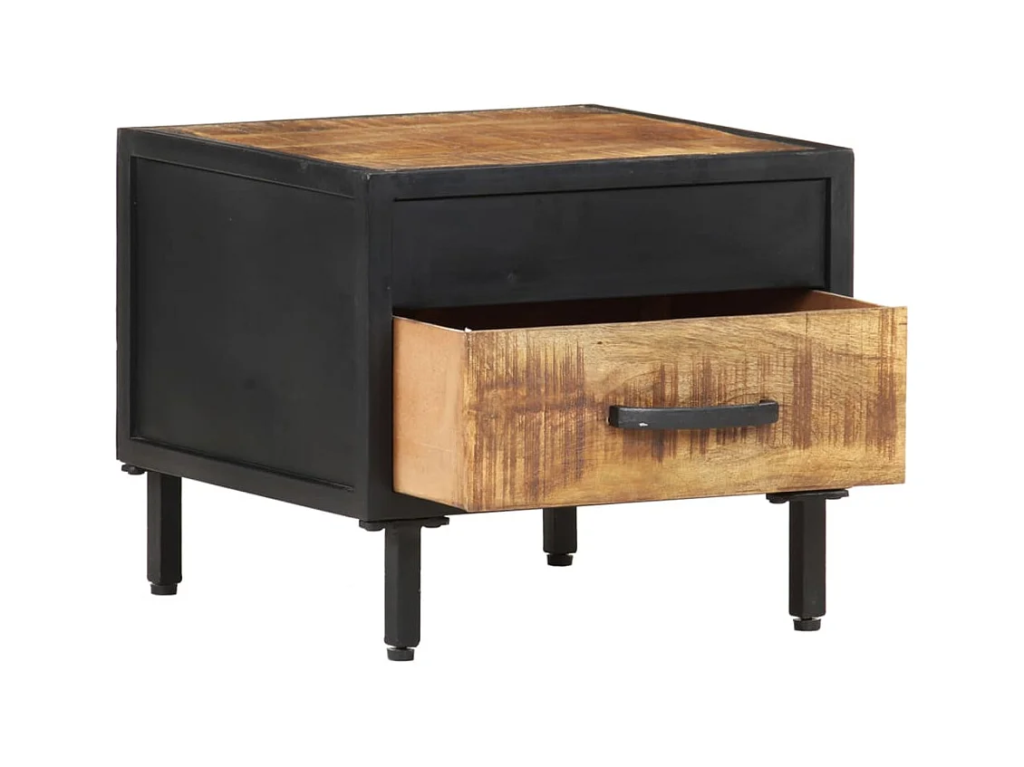 Garden Furniture -  Comodino 40x40x35 cm in Legno di Mango Grezzo