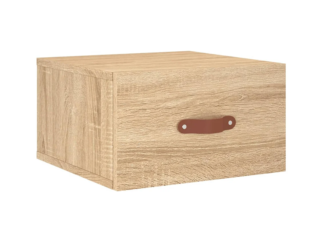 Brackettville  Table de chevet murale chêne sonoma 35x35x20 cm