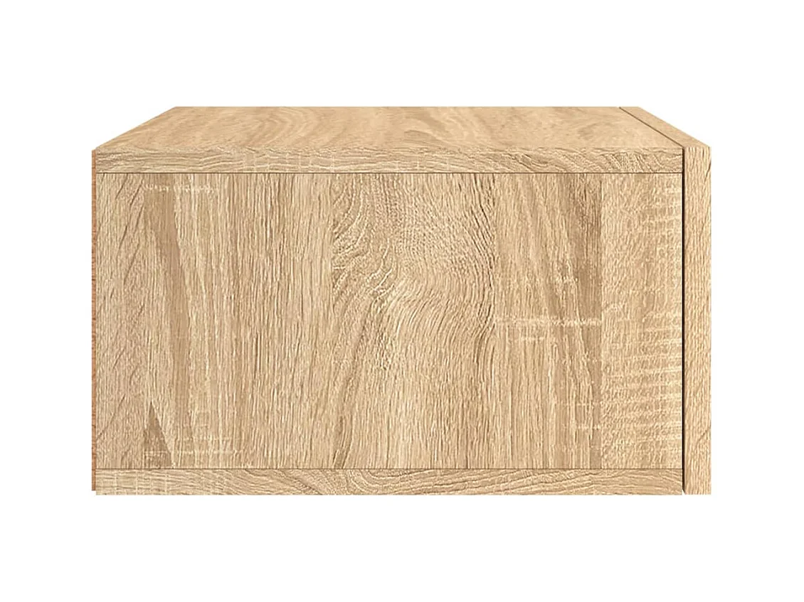 Brackettville  Table de chevet murale chêne sonoma 35x35x20 cm