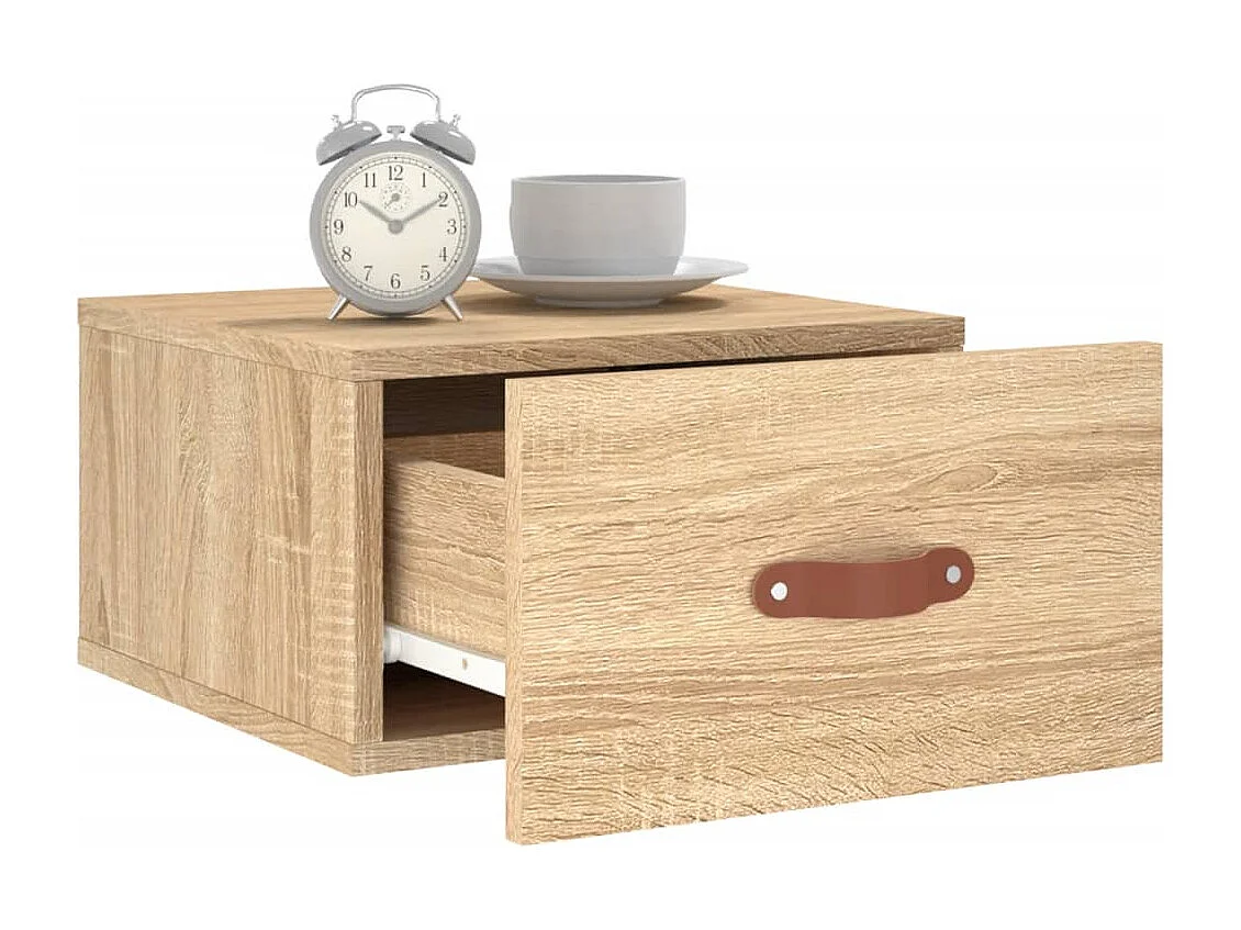 Brackettville  Table de chevet murale chêne sonoma 35x35x20 cm